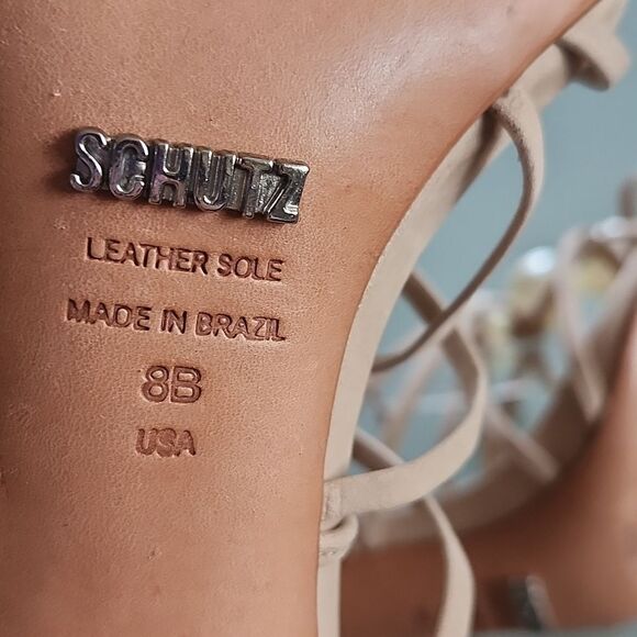 Schutz Leather Wrap Heels - Picture 7 of 7